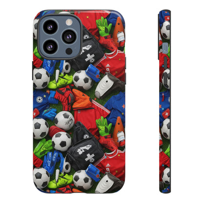 Soccer Ball Pattern Phone Case – Sports Fan Tough Protective Game Day Case