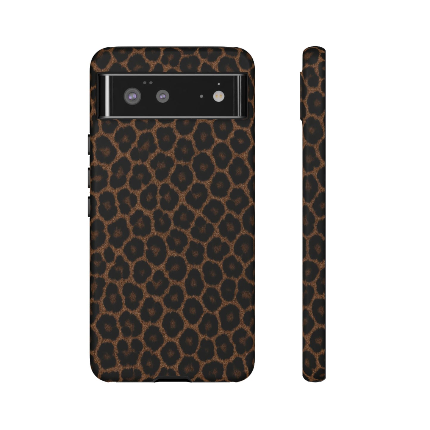 Brown Leopard Print Phone Case | Classic Animal Print Aesthetic Tough Protective Case