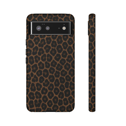 Brown Leopard Print Phone Case | Classic Animal Print Aesthetic Tough Protective Case