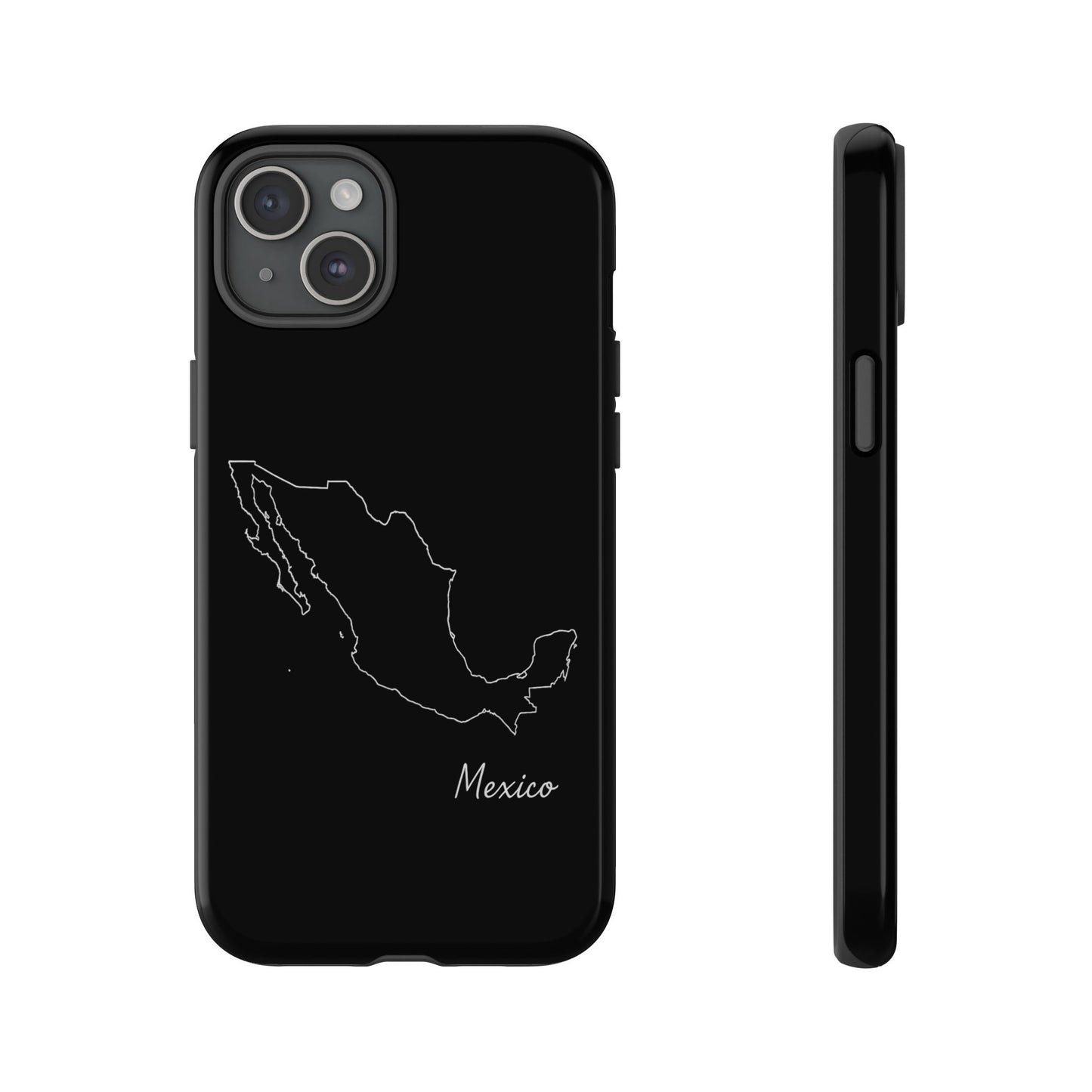 Mexico Outline Phone Case – Minimal Country Map Tough Case (iPhone, Samsung, Pixel)