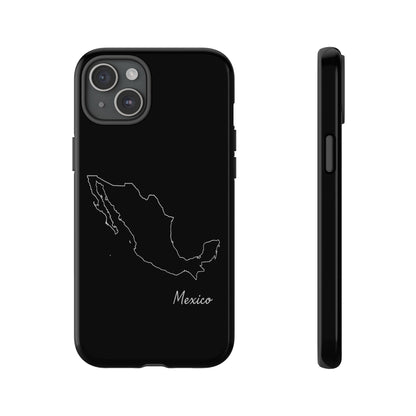 Mexico Outline Phone Case – Minimal Country Map Tough Case (iPhone, Samsung, Pixel)