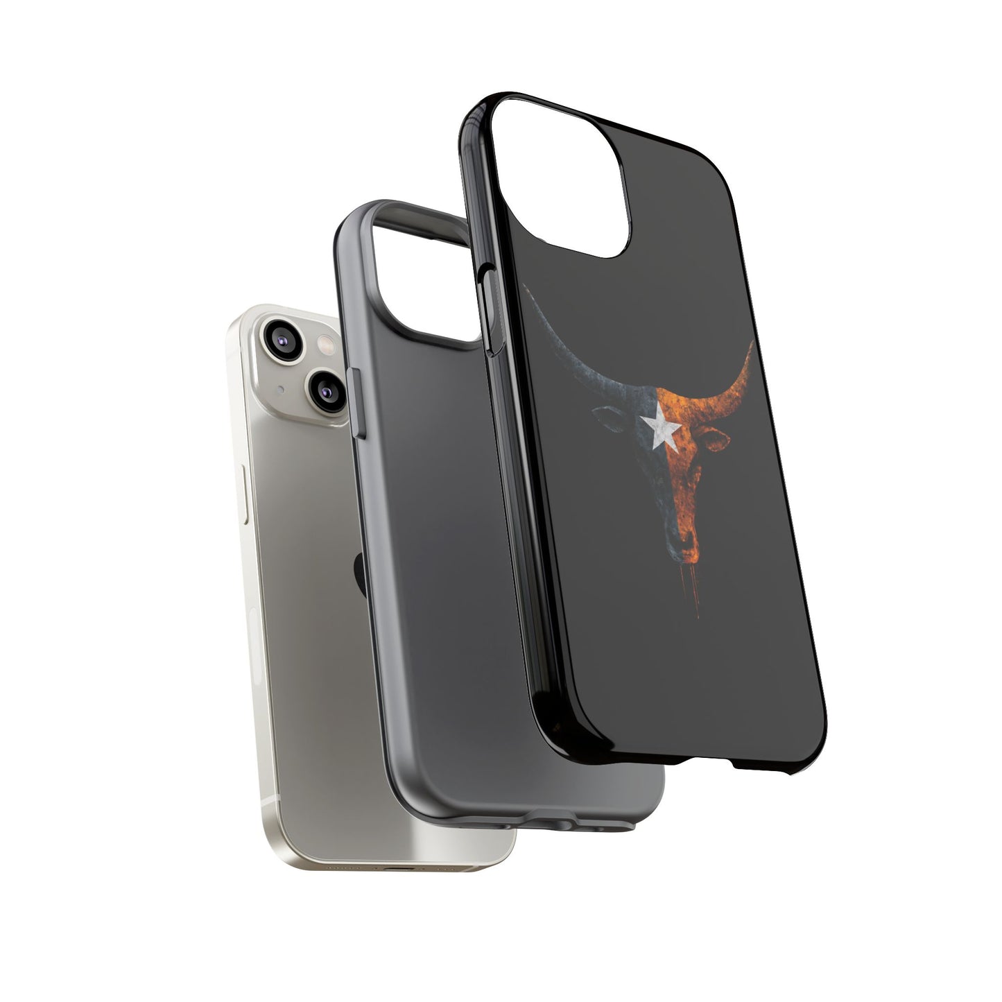 Texas Longhorn Skull Phone Case Western Cowboy Bull iPhone Samsung Cover
