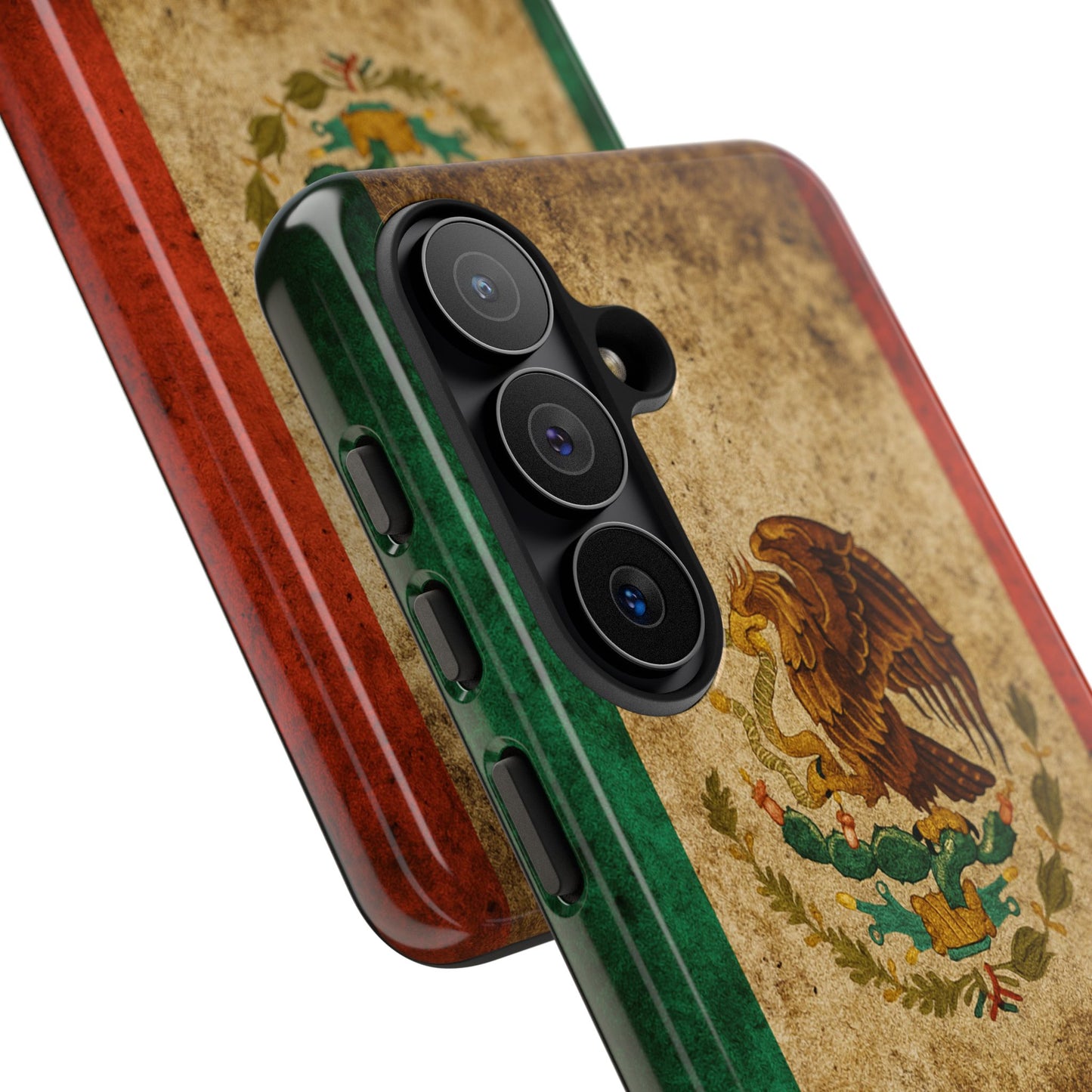 Vintage Mexico Flag Phone Case – Mexican Pride Grunge Flag Aesthetic Tough Case