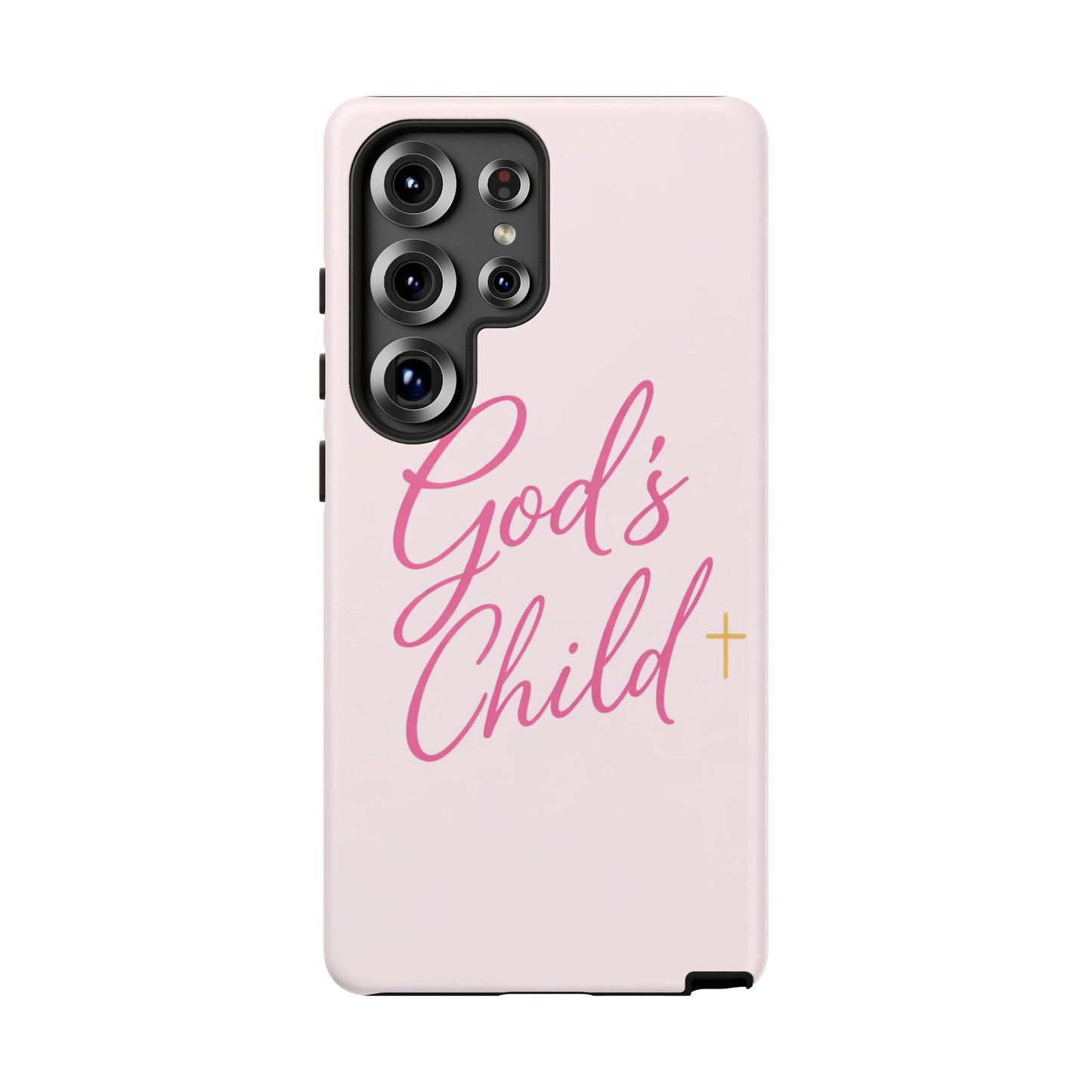 Gods Child Phone Case Christian Pink Aesthetic Tough iPhone Case
