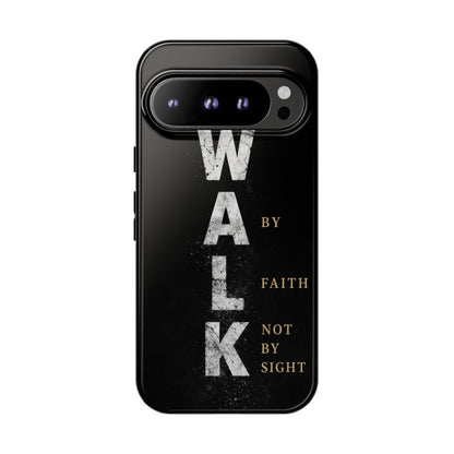 Walk by Faith Not by Sight Christian Phone Case Bible Verse Faith Cover