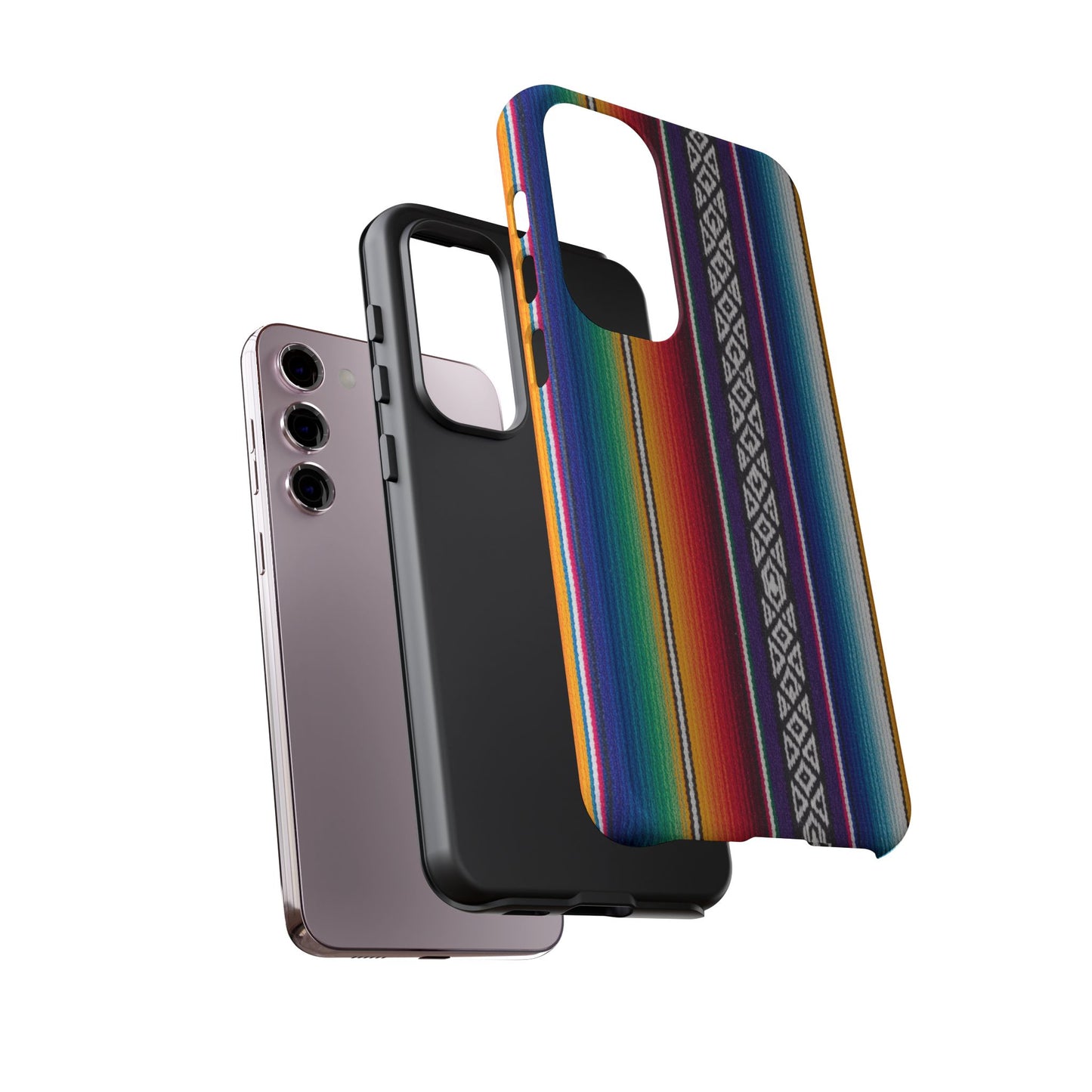 Serape Stripe Phone Case – Colorful Mexican Blanket Pattern Tough Case