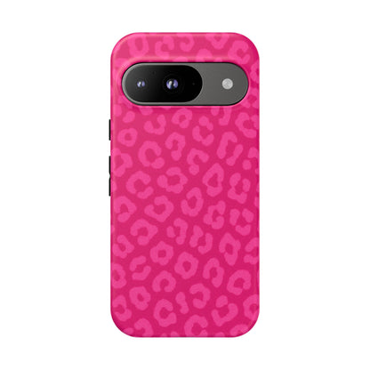 Hot Pink Leopard Phone Case – Bold Coquette Aesthetic Tough Case
