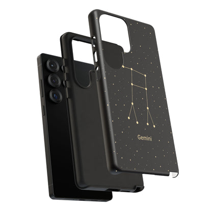 Gemini Zodiac Constellation Phone Case – Luxe Gold Celestial Cover
