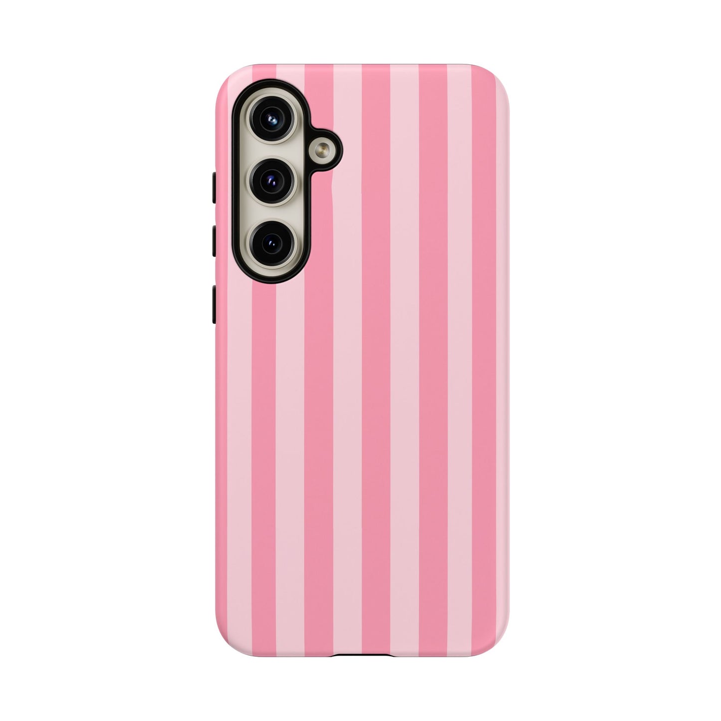 Pink Stripe Phone Case – Pastel Coquette Aesthetic Tough Protective Case