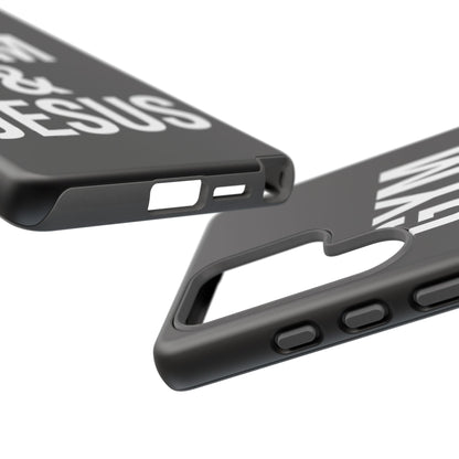 Gym & Jesus Phone Case Christian Faith Workout Gym Motivation Case