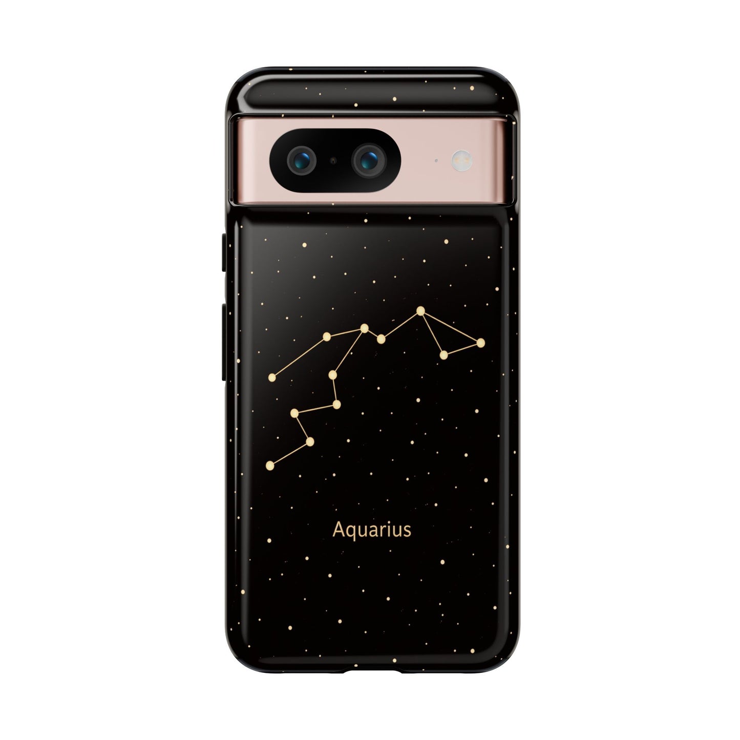 Aquarius Zodiac Constellation Phone Case – Luxe Gold Celestial Cover
