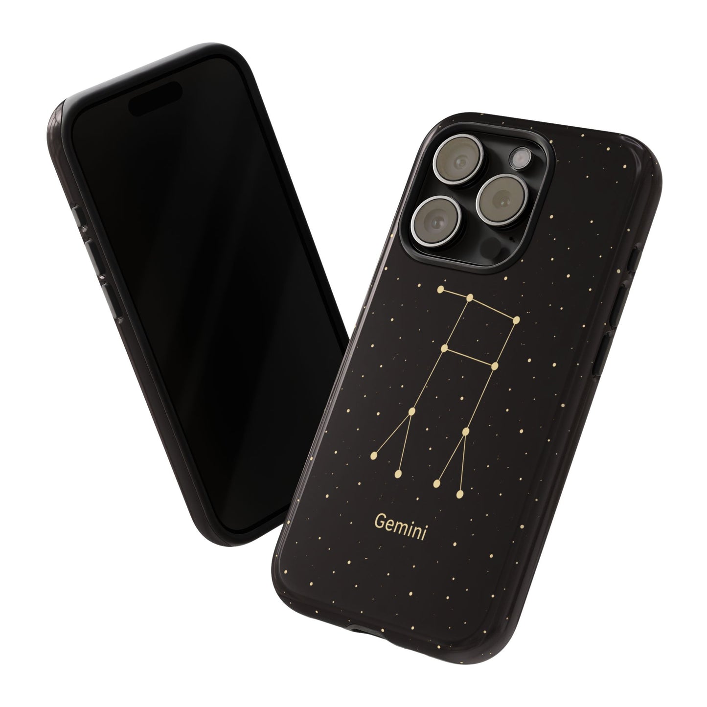 Gemini Zodiac Constellation Phone Case – Luxe Gold Celestial Cover