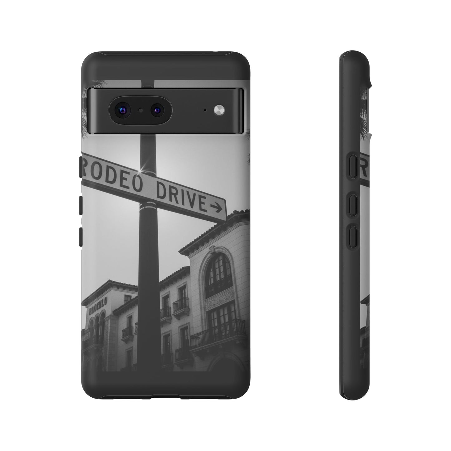 Rodeo Drive Phone Case | Los Angeles Aesthetic Black & White Photography | Luxury LA Street Tough Case for iPhone & Samsung