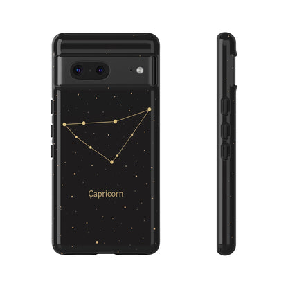 Capricorn Zodiac Constellation Phone Case – Luxe Gold Celestial Cover