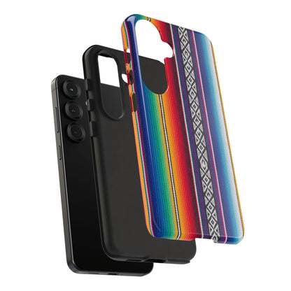 Serape Stripe Phone Case – Colorful Mexican Blanket Pattern Tough Case