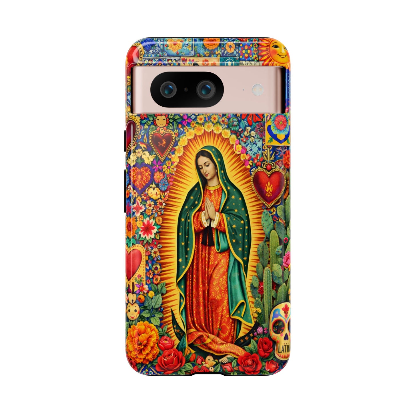 Virgin Mary Guadalupe Phone Case Mexican Folk Art Tough Cover iPhone Samsung
