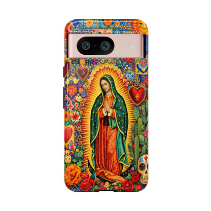 Virgin Mary Guadalupe Phone Case Mexican Folk Art Tough Cover iPhone Samsung