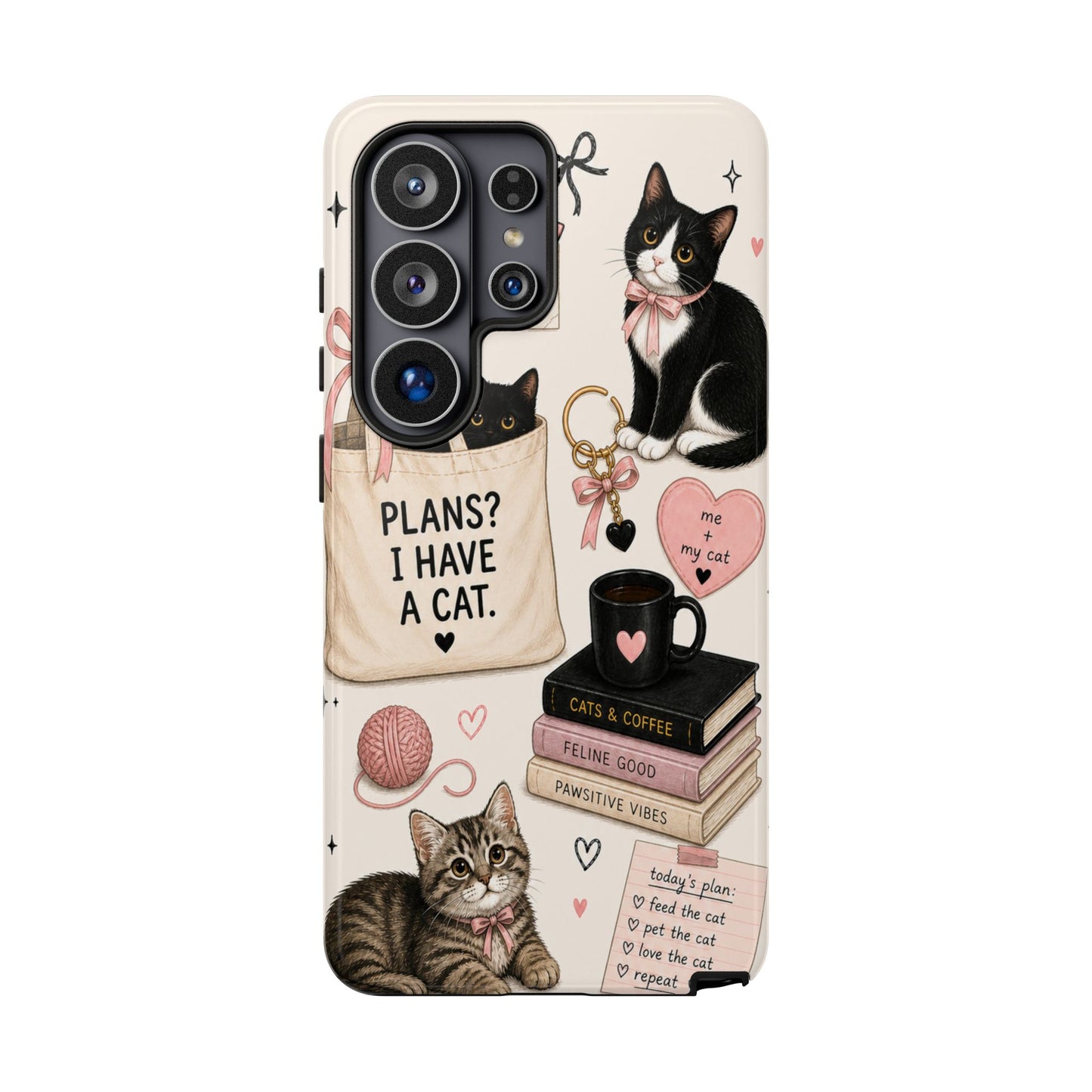 Cat Lover Phone Case | Plans? I Have A Cat Cute Aesthetic Cover