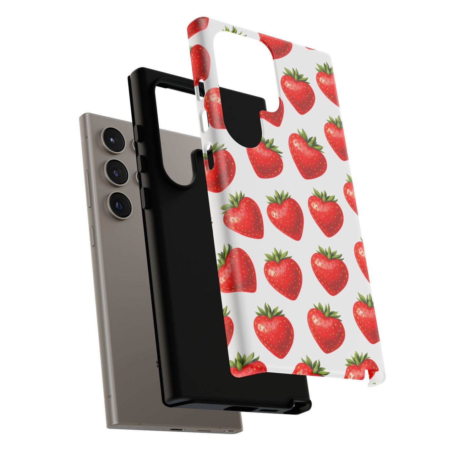 Cute Strawberry Phone Case – Aesthetic Fruit Pattern Protective Cover for Iphone, Samsung Galaxy and Pixel