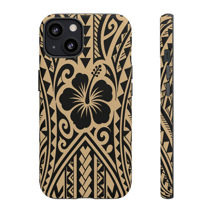 Polynesian Tribal Hawaiin Hibiscus Phone Case for iPhone Samsung Galaxy