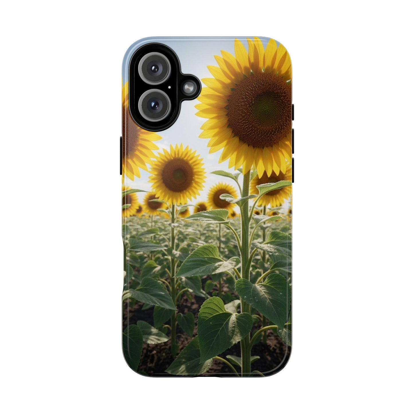 Sunflower Field Phone Case | Golden Hour Floral Aesthetic | Bright Summer Tough Case