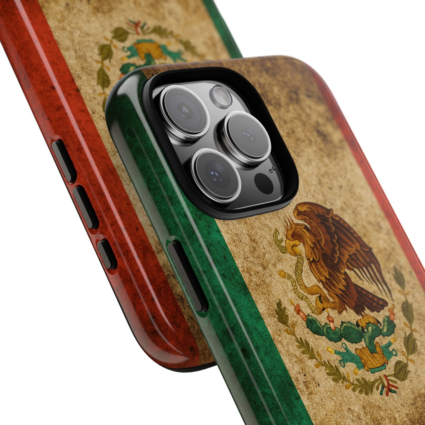 Vintage Mexico Flag Phone Case – Mexican Pride Grunge Flag Aesthetic Tough Case