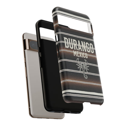 Durango Mexico Phone Case | Serape Scorpion Western Design | Mexican Heritage Tough Case for iPhone & Samsung