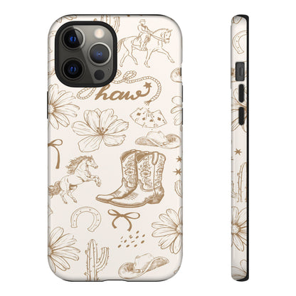 Western Cowgirl Phone Case for iPhone Samsung Galaxy Pixel Tough Case