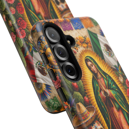 Virgen de Guadalupe Phone Case Mexican Floral iPhone Samsung Pixel Case