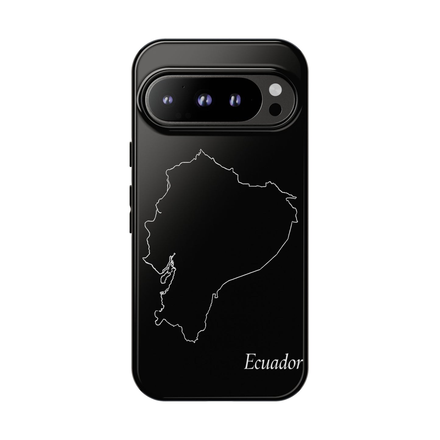 Ecuador Outline Phone Case – Minimal Country Map Tough Case (iPhone, Samsung, Pixel)