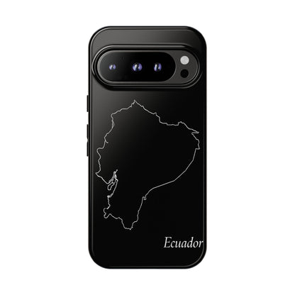 Ecuador Outline Phone Case – Minimal Country Map Tough Case (iPhone, Samsung, Pixel)