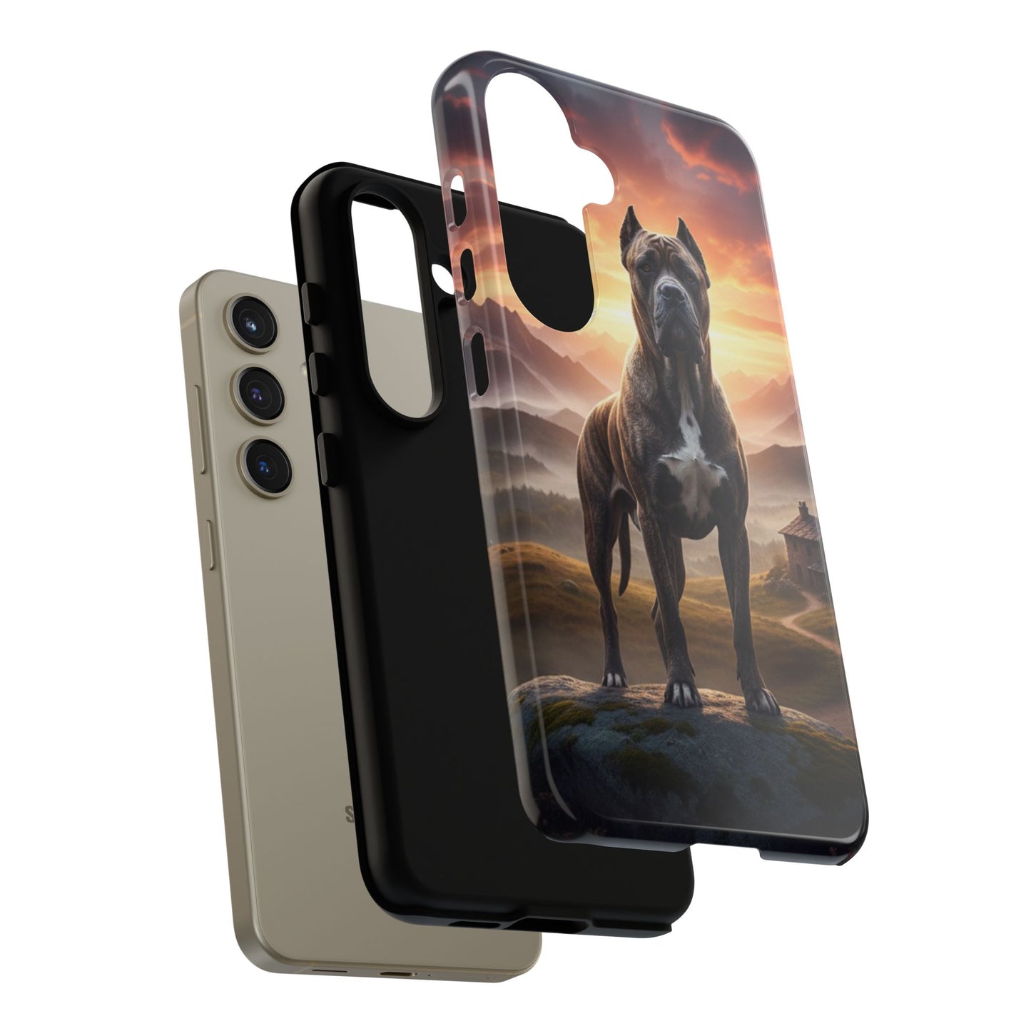 Cane Corso Phone Case – Guard Dog Sunset Tough Case (iPhone, Samsung, Pixel) | Dog Lover Gift