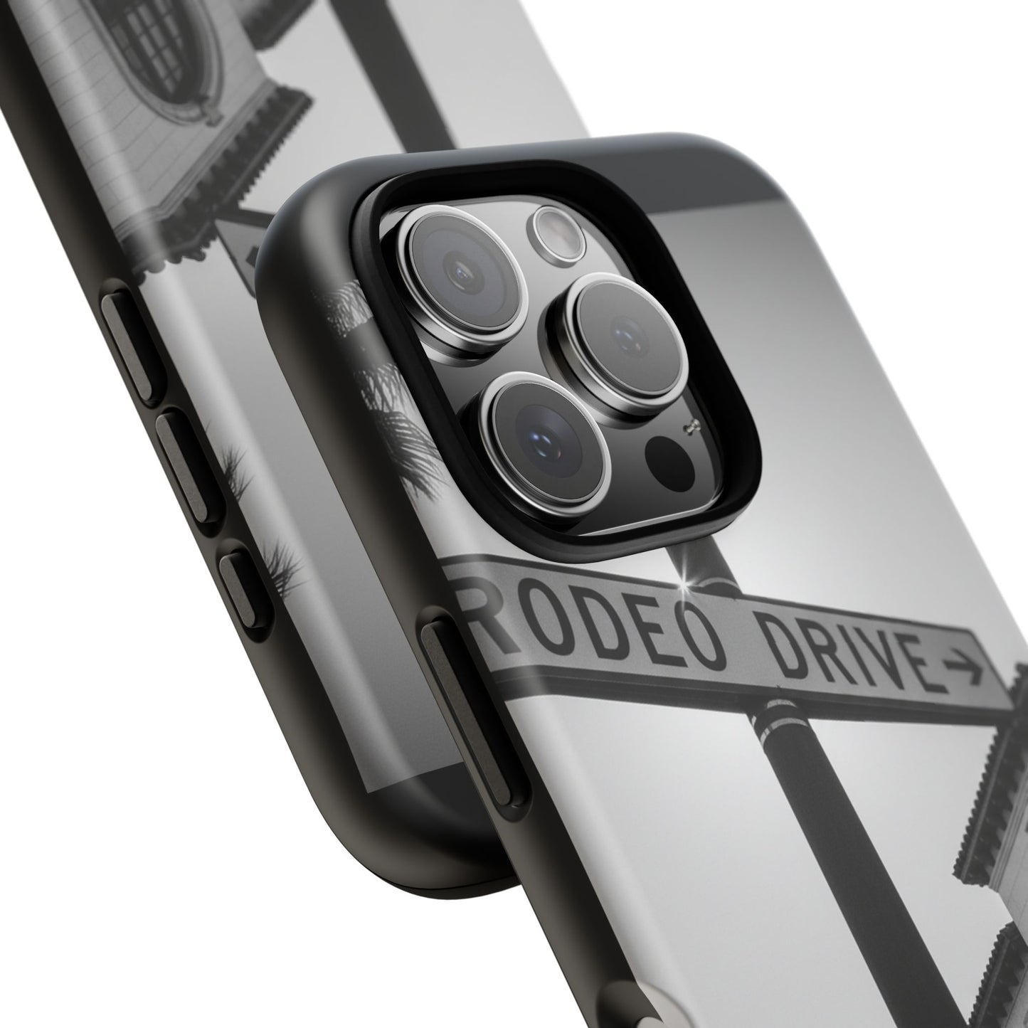 Rodeo Drive Phone Case | Los Angeles Aesthetic Black & White Photography | Luxury LA Street Tough Case for iPhone & Samsung