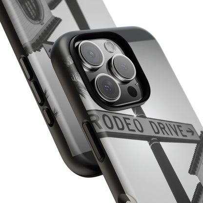 Rodeo Drive Phone Case | Los Angeles Aesthetic Black & White Photography | Luxury LA Street Tough Case for iPhone & Samsung