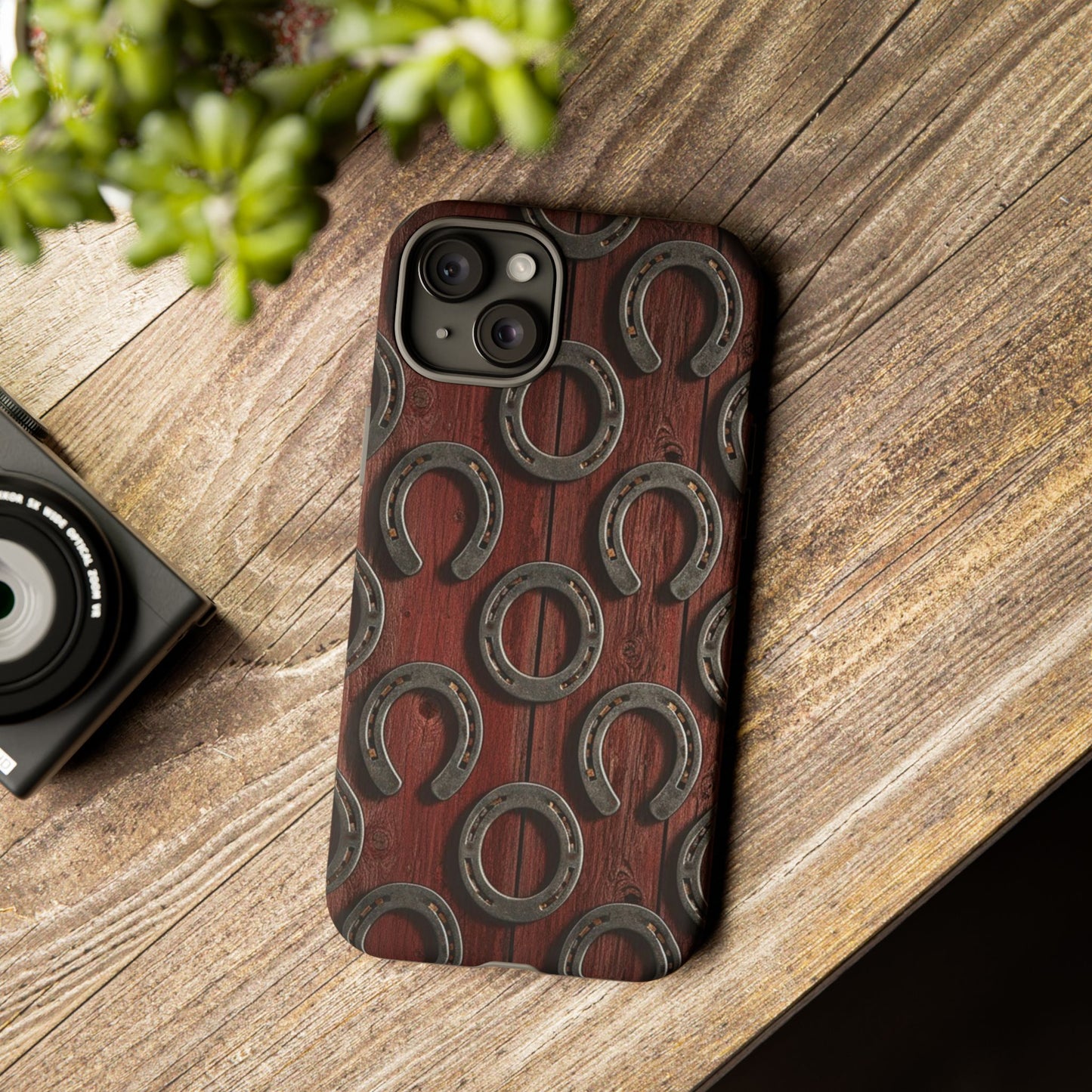 Rustic Horseshoe Western Phone Case – Cowboy Country Ranch Tough Case