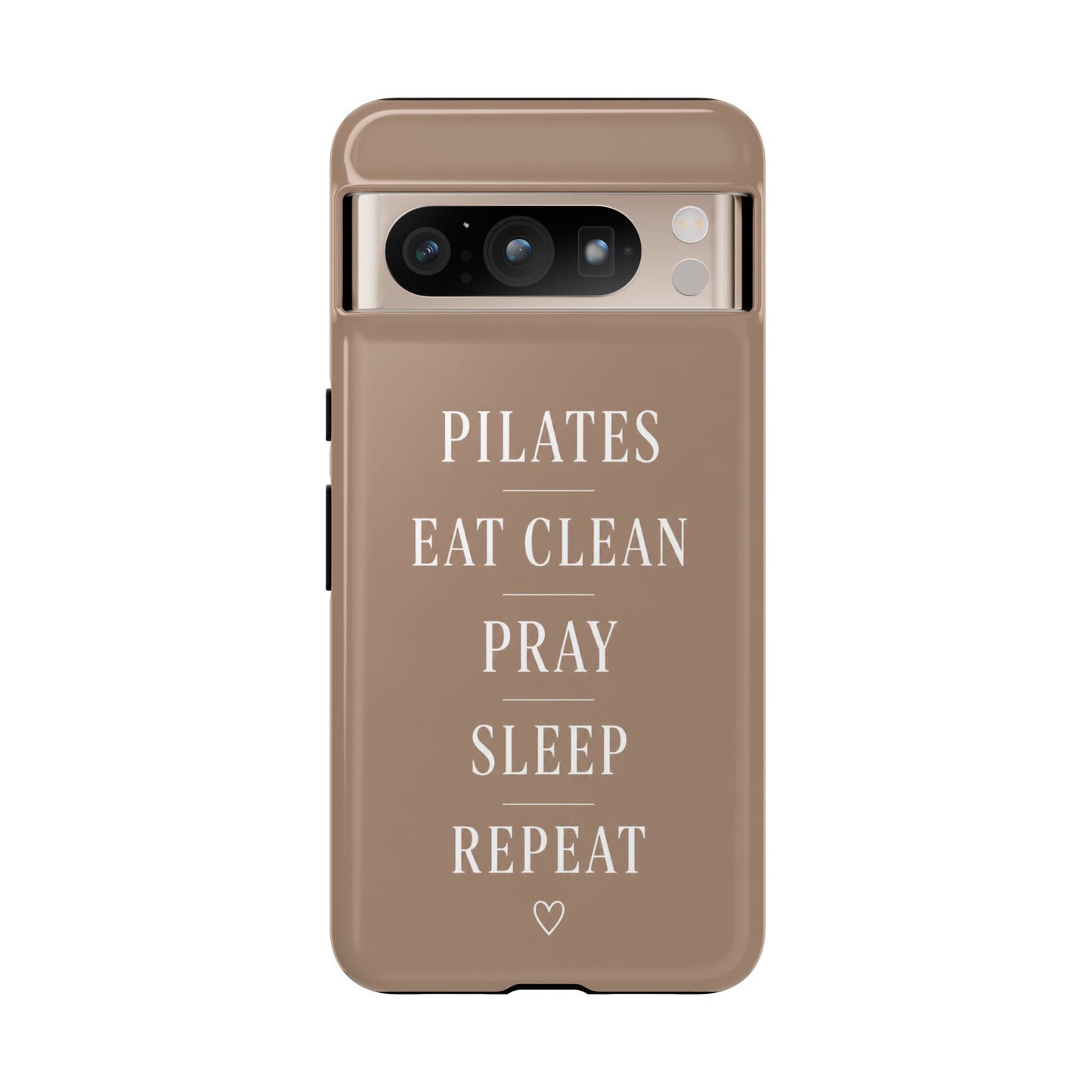 Pilates Phone Case | Eat Clean Pray Sleep Repeat Aesthetic | Wellness Girl Gift