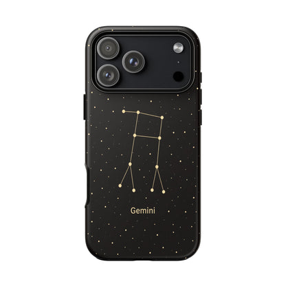 Gemini Zodiac Constellation Phone Case – Luxe Gold Celestial Cover