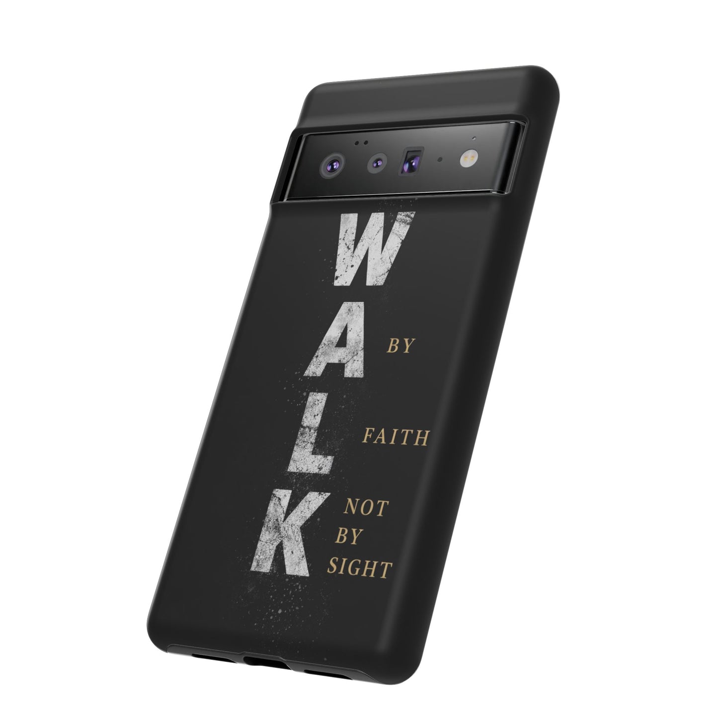 Walk by Faith Not by Sight Christian Phone Case Bible Verse Faith Cover