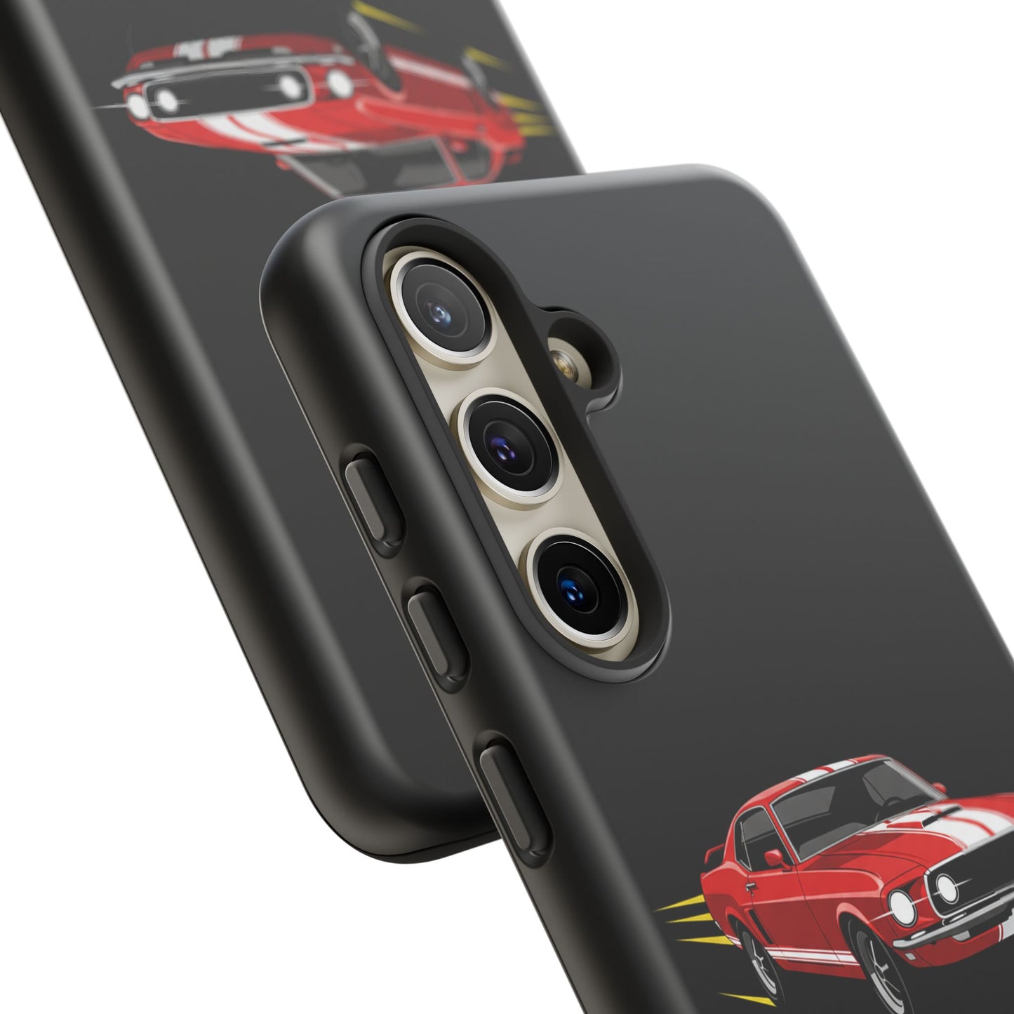Red Muscle Car Phone Case – Classic Car Racing Tough Protective Case