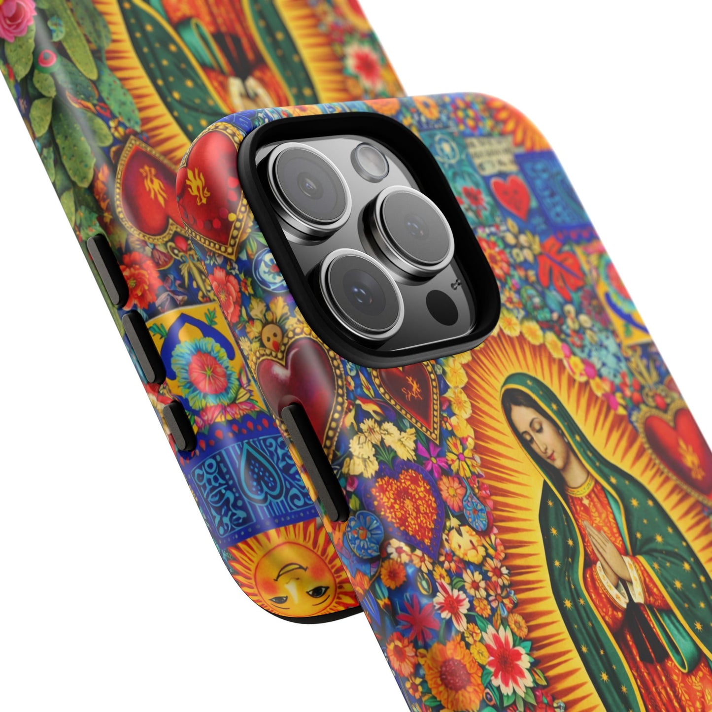 Virgin Mary Guadalupe Phone Case Mexican Folk Art Tough Cover iPhone Samsung