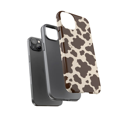 Western Cow Print Tough Phone Case for iPhone Samsung Galaxy Pixel