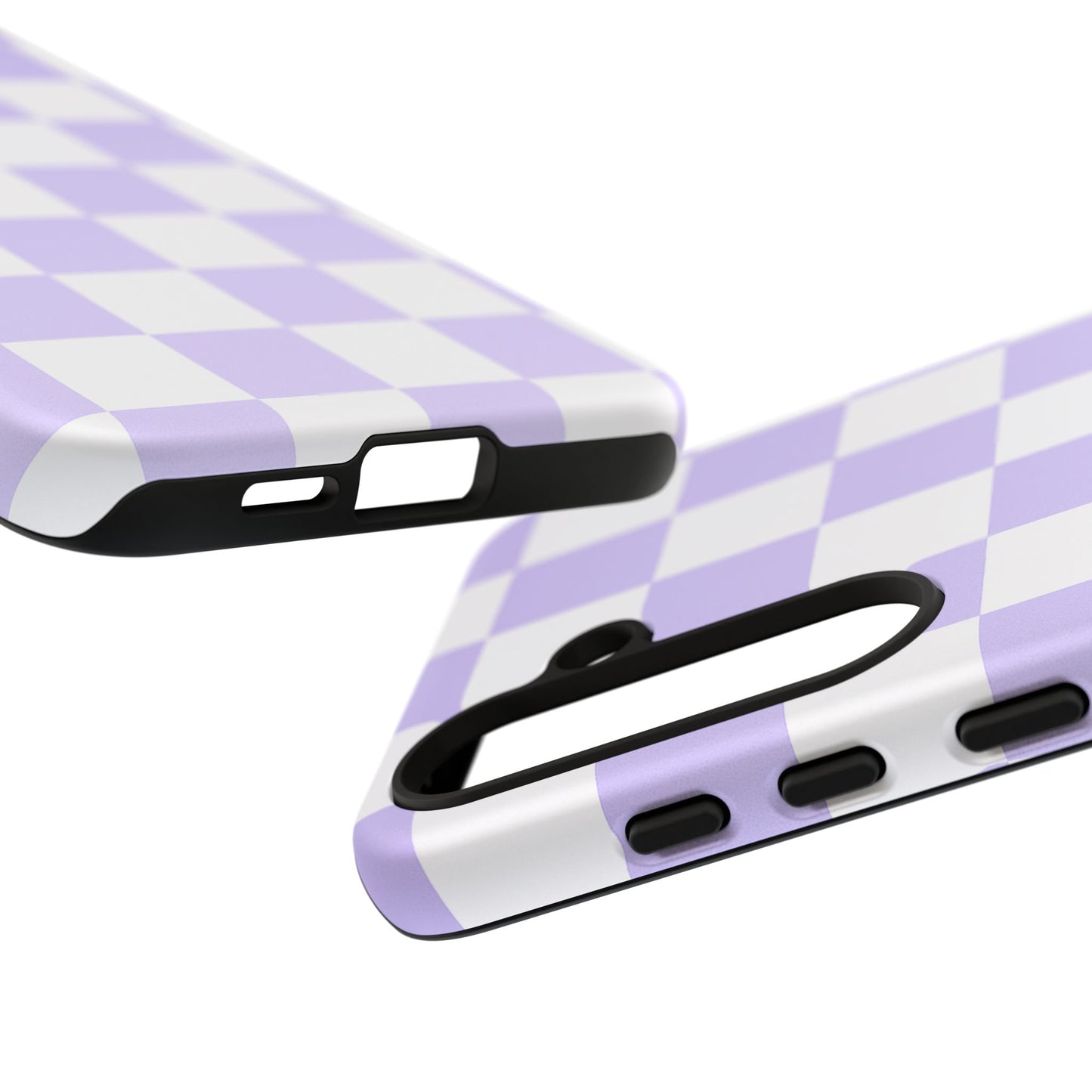 Lavender Checkerboard Phone Case | Pastel Aesthetic Tough Case