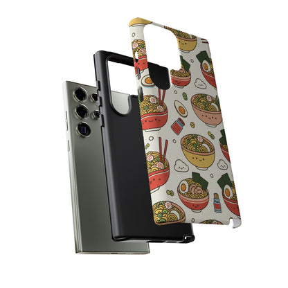 Kawaii Ramen Phone Case – Cute Japanese Food Pattern | Noodle Bowl Aesthetic Case