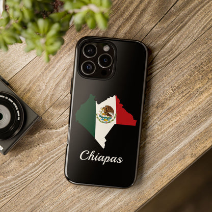 Chiapas Mexico Flag Map Phone Case | Mexican American Pride Tough Case for iPhone & Samsung