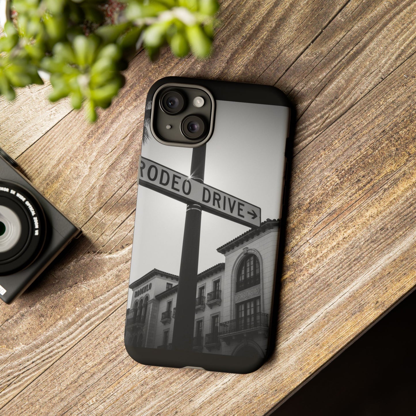 Rodeo Drive Phone Case | Los Angeles Aesthetic Black & White Photography | Luxury LA Street Tough Case for iPhone & Samsung