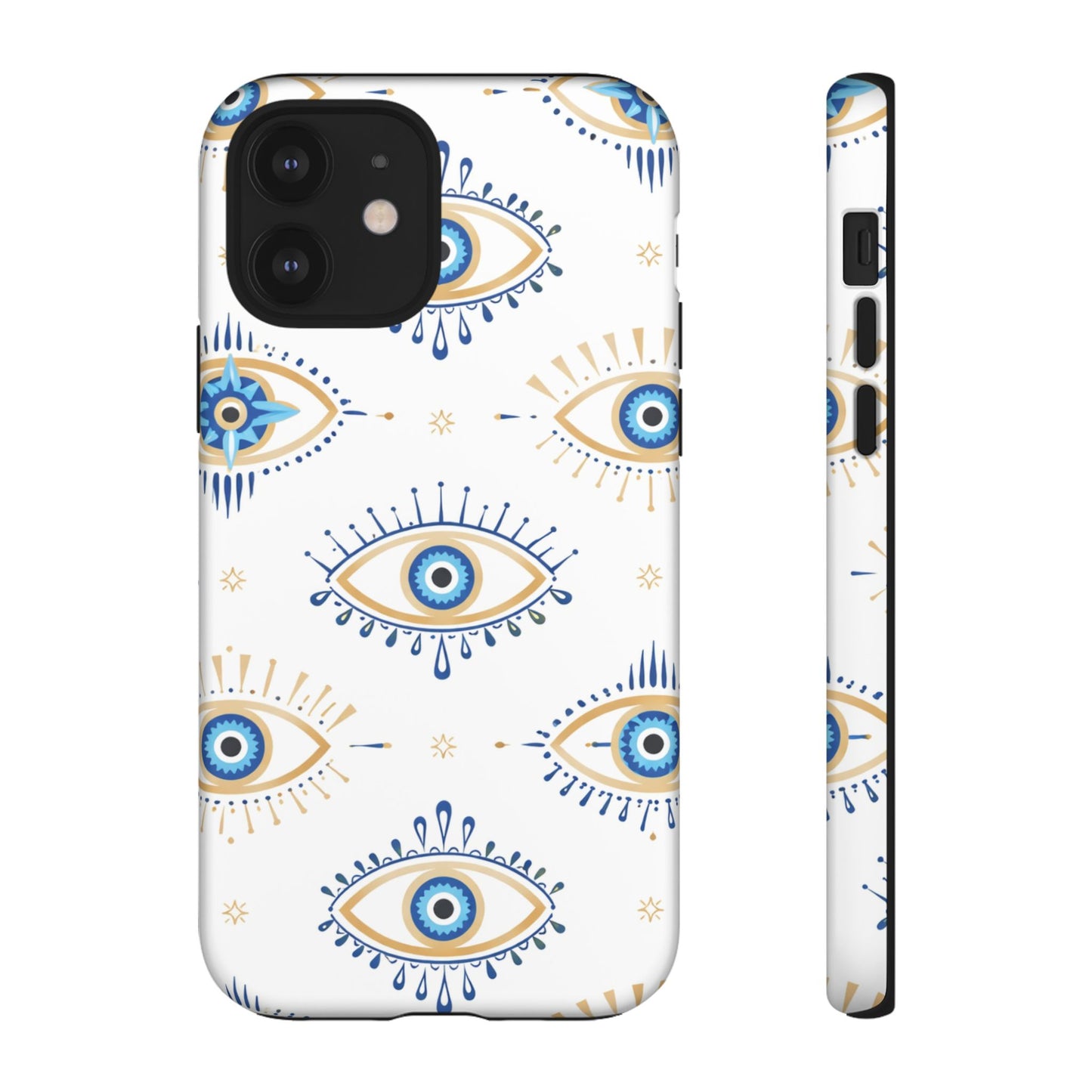 Blue Evil Eye Phone Case – Protective Slim Shockproof Cover for Iphone, Samsung Galaxy and Pixel