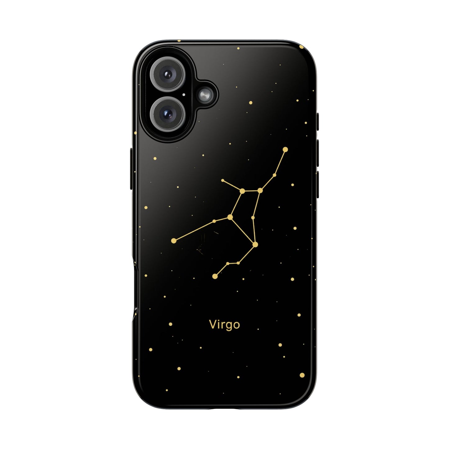 Virgo Zodiac Constellation Phone Case – Luxe Gold Celestial Cover