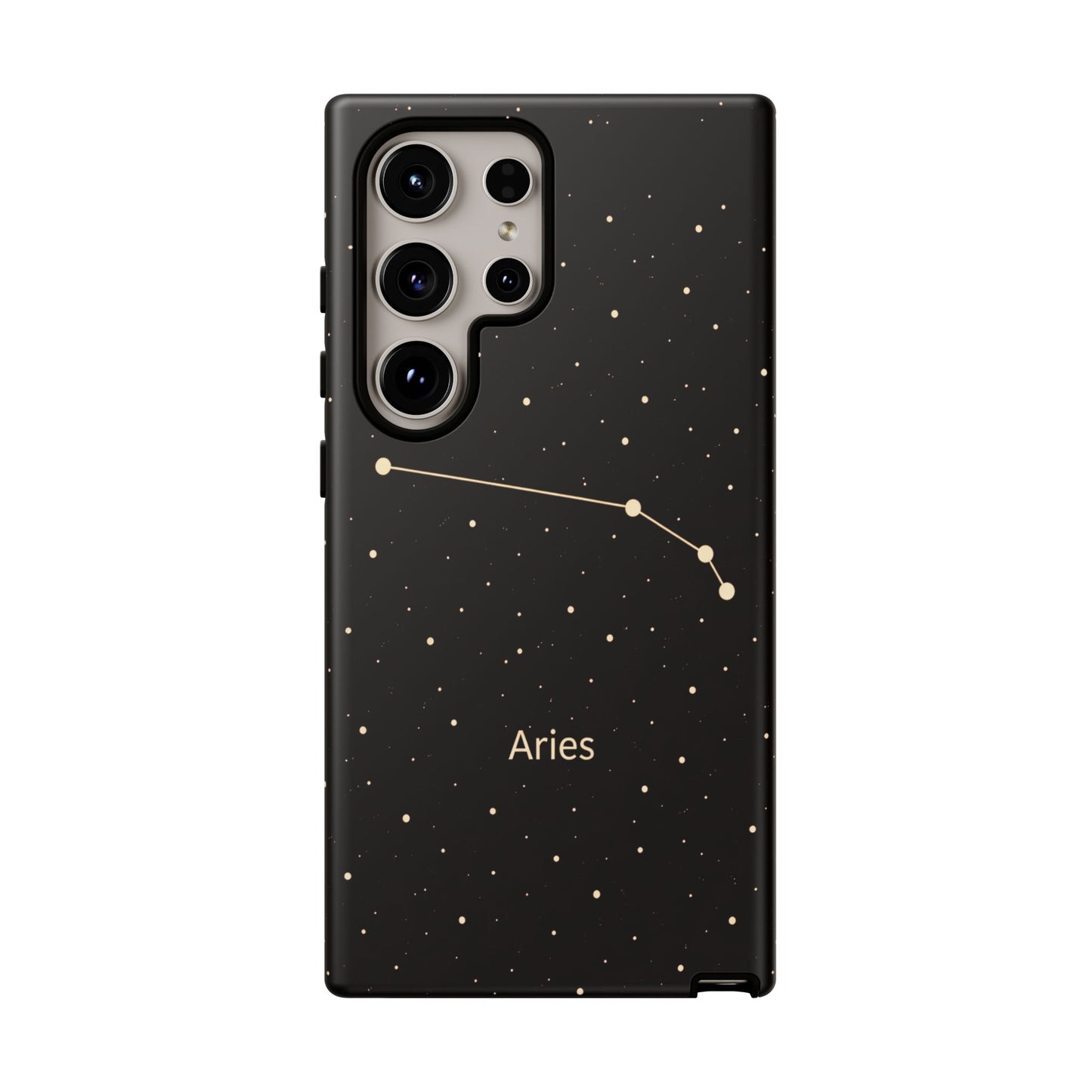 Aries Zodiac Constellation Phone Case – Luxe Gold Celestial Cover