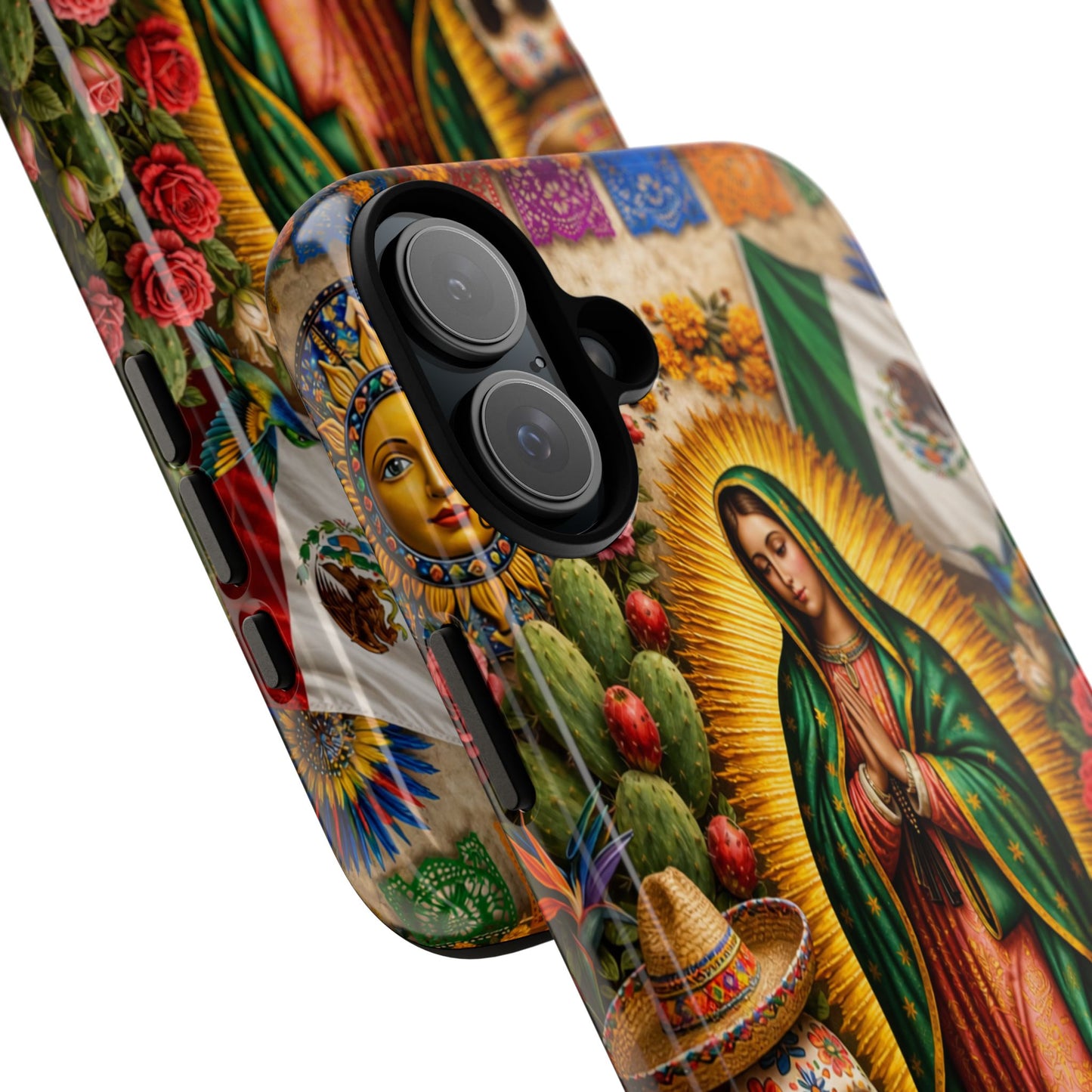 Virgen de Guadalupe Phone Case Mexican Floral iPhone Samsung Pixel Case