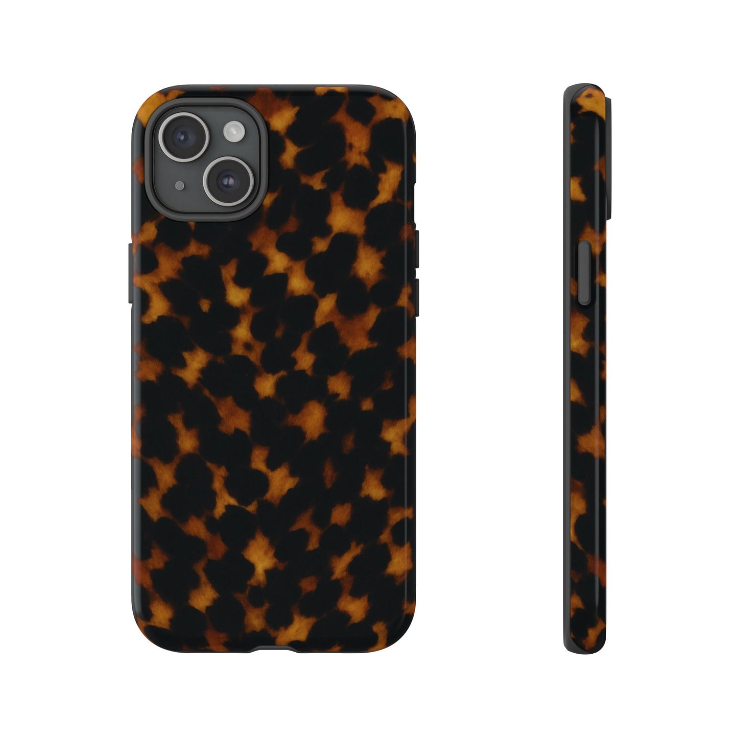 Tortoiseshell Pattern Tough Phone Case | Classic Leopard-Style Protective Cover